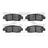 Dynamite Friction 1551-0672-00 Disc Brake Pad Set - Rear