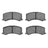 Dynamite Friction 1551-0677-00 Disc Brake Pad Set - Front