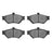 Dynamite Friction 1551-0678-00 Disc Brake Pad Set - Front