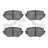 Dynamite Friction 1551-0680-00 Disc Brake Pad Set - Front