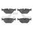 Dynamite Friction 1551-0692-10 Disc Brake Pad Set - Rear