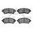 Dynamite Friction 1551-0699-00 Disc Brake Pad Set - Front