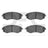 Dynamite Friction 1551-0700-00 Disc Brake Pad Set - Front
