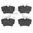Dynamite Friction 1551-0706-00 Disc Brake Pad Set - Rear