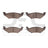 Dynamite Friction 1551-0715-00 Disc Brake Pad Set - Rear