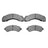 Dynamite Friction 1551-0717-00 Disc Brake Pad Set - Front or Rear