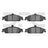 Dynamite Friction 1551-0727-00 Disc Brake Pad Set - Front