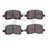 Dynamite Friction 1551-0741-00 Disc Brake Pad Set - Front