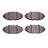 Dynamite Friction 1551-0748-00 Disc Brake Pad Set - Front