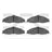 Dynamite Friction 1551-0749-00 Disc Brake Pad Set - Front