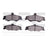 Dynamite Friction 1551-0750-00 Disc Brake Pad Set - Rear