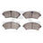 Dynamite Friction 1551-0753-00 Disc Brake Pad Set - Front