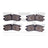 Dynamite Friction 1551-0754-00 Disc Brake Pad Set - Rear