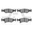Dynamite Friction 1551-0766-00 Disc Brake Pad Set - Front or Rear