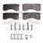 Dynamite Friction 1551-0769-01 Disc Brake Pad Set - Front, Front and Rear or Rear