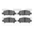 Dynamite Friction 1551-0770-00 Disc Brake Pad Set - Rear
