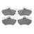 Dynamite Friction 1551-0780-00 Disc Brake Pad Set - Front