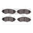 Dynamite Friction 1551-0797-00 Disc Brake Pad Set - Front
