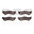 Dynamite Friction 1551-0802-00 Disc Brake Pad Set - Rear