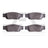 Dynamite Friction 1551-0805-00 Disc Brake Pad Set - Front