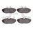 Dynamite Friction 1551-0806-00 Disc Brake Pad Set - Rear