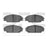 Dynamite Friction 1551-0829-00 Disc Brake Pad Set - Front