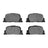 Dynamite Friction 1551-0835-00 Disc Brake Pad Set - Rear