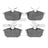 Dynamite Friction 1551-0838-00 Disc Brake Pad Set - Rear