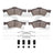 Dynamite Friction 1551-0857-01 Disc Brake Pad Set - Front