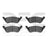Dynamite Friction 1551-0858-00 Disc Brake Pad Set - Rear