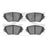 Dynamite Friction 1551-0862-00 Disc Brake Pad Set - Front