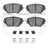 Dynamite Friction 1551-0862-01 Disc Brake Pad Set - Front