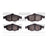 Dynamite Friction 1551-0869-00 Disc Brake Pad Set - Front