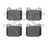 Dynamite Friction 1551-0874-00 Disc Brake Pad Set - Rear