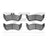 Dynamite Friction 1551-0875-00 Disc Brake Pad Set - Rear