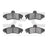 Dynamite Friction 1551-0899-10 Disc Brake Pad Set - Rear