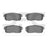 Dynamite Friction 1551-0900-00 Disc Brake Pad Set - Rear