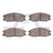 Dynamite Friction 1551-0903-00 Disc Brake Pad Set - Front