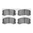 Dynamite Friction 1551-0904-00 Disc Brake Pad Set - Front