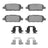 Dynamite Friction 1551-0905-01 Disc Brake Pad Set - Rear