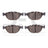 Dynamite Friction 1551-0920-00 Disc Brake Pad Set - Front