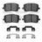 Dynamite Friction 1551-0923-01 Disc Brake Pad Set - Front