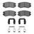 Dynamite Friction 1551-0924-01 Disc Brake Pad Set - Front