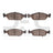 Dynamite Friction 1551-0925-00 Disc Brake Pad Set - Front