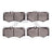 Dynamite Friction 1551-0927-00 Disc Brake Pad Set - Front