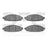 Dynamite Friction 1551-0931-00 Disc Brake Pad Set - Front