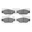 Dynamite Friction 1551-0933-00 Disc Brake Pad Set - Front
