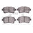 Dynamite Friction 1551-0937-00 Disc Brake Pad Set - Front
