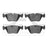 Dynamite Friction 1551-0946-00 Disc Brake Pad Set - Front
