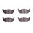 Dynamite Friction 1551-0952-00 Disc Brake Pad Set - Rear